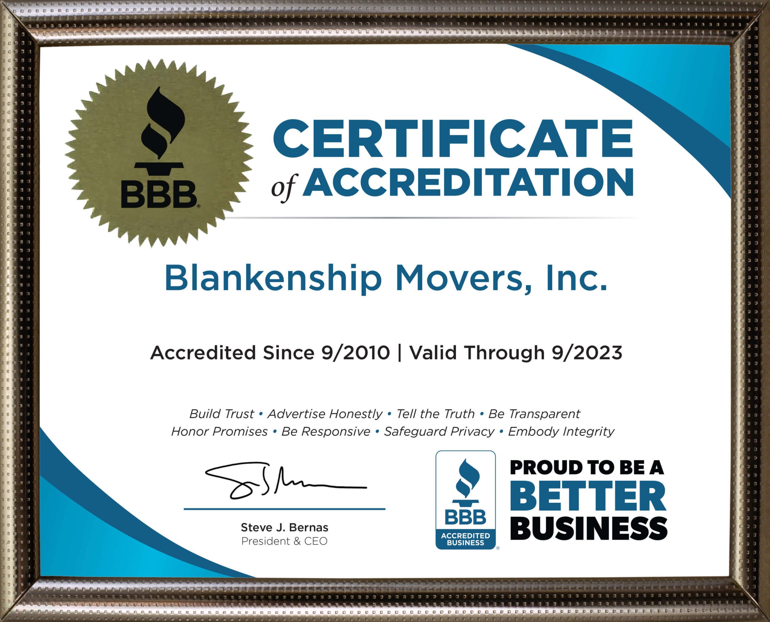 BBB Certificate 2022-2023 image
